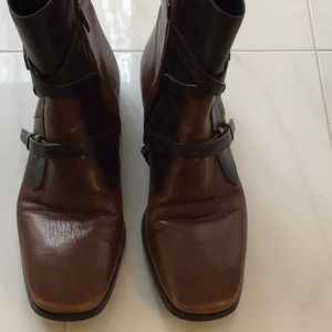 Prada leather boots